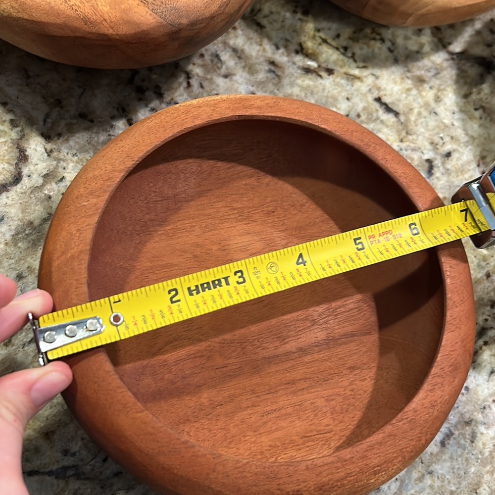 Wooden decorative bowls - Picture 4 of 9